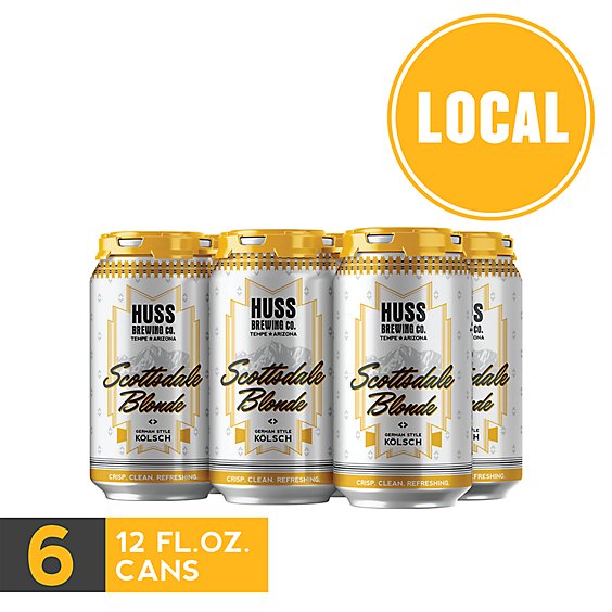Huss Brewing Scottsdale Blonde Kolsch In Can - 6-12 Fl. Oz.