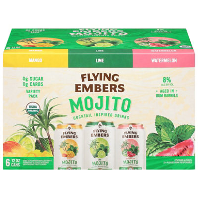 Flying Embers Mojito Cocktail Inspired Drinks Cans - 6-12 Fl. Oz. - Image 3
