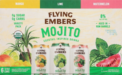 Flying Embers Mojito Cocktail Inspired Drinks Cans - 6-12 Fl. Oz. - Image 6