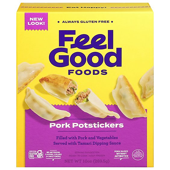 Feel Good Foods Gluten Free Pork Dumplings - 10.75 Oz