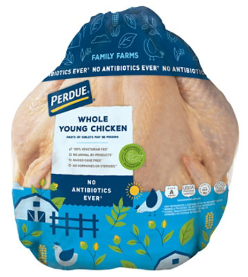 PERDUE Fresh Whole Chicken with Giblets - 6.00 Lb - Image 1