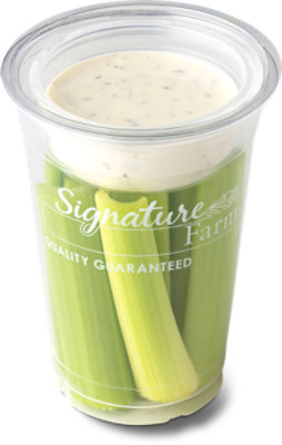 Fresh Cut Celery With Dip Ranch - 7 Oz (290 Cal)