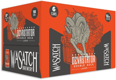 Wasatch Devastator Double Bock Lager In Cans - 6-12 Oz - Image 1
