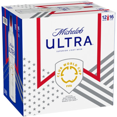 Michelob ULTRA Superior Light American Lager Beer in Bottles - 12 - 16 Fl. Oz. - Image 2