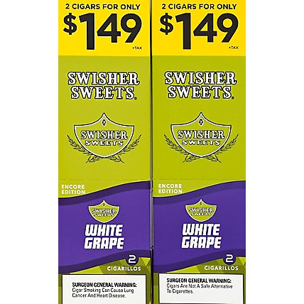 Swisher Sweet White Grape Cigarillo 2/1.49 - Case - Image 2
