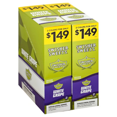 Swisher Sweet White Grape Cigarillo 2/1.49 - Case - Haggen