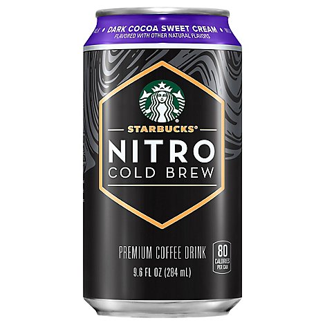 Starbucks Coffee Drink Nitro Cold Brew Dark Cocoa - 9.6 Fl Oz