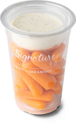 Fresh Cut Carrots With Dip Ranch - 8 Oz (340 Cal)