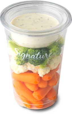 Fresh Cut Veggies With Dip Ranch - 7 Oz (330 Cal)