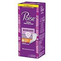 Poise Daily Microliners Long Incontinence Panty Liners Lightest Absorbency - 50 Count - Image 9