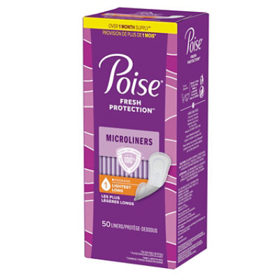 Poise Incontinence Panty Liners Incontinence Microliners - 50 Count - Image 8