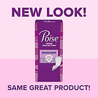 Poise Daily Microliners Long Incontinence Panty Liners Lightest Absorbency - 50 Count - Image 2