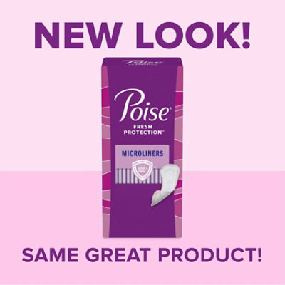 Poise Incontinence Panty Liners Incontinence Microliners - 50 Count - Image 1