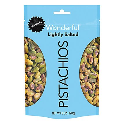 Wonderful Pistachios No Shells Roasted & Lightly Salted Pistachios - 6 Oz. - Image 1