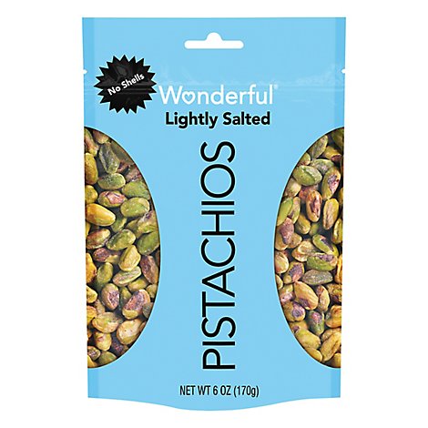 Wonderful Pistachios No Shells Roasted & Lightly Salted Pistachios - 6 Oz.