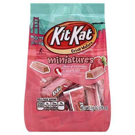KIT KAT Crisp Wafers Miniatures In Strawberry Creme - 8 Oz