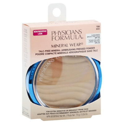 Physicians Formula Mineral Wear Pressed Powder Airbrushing Beige 7588 - 0.26 Oz - Image 1