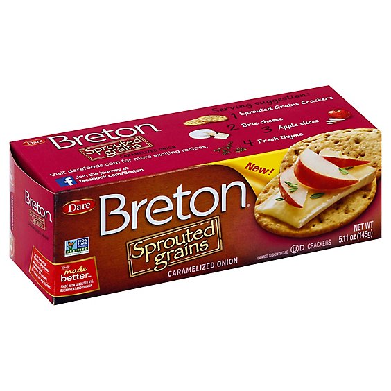 Breton Sprtd Grain Crmlzd Onion - 5.11 Oz
