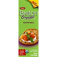 Breton Crackers Organic Roasted Garlic Box - 5.29 Oz - Image 2