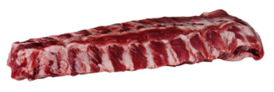 Meat Service Counter Pork Loin Back Ribs Previously Frozen - 3.25 LB