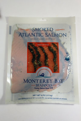 Monterey Bay Seafood Salmon Smoked Atlantic Gravlax - 4 Oz