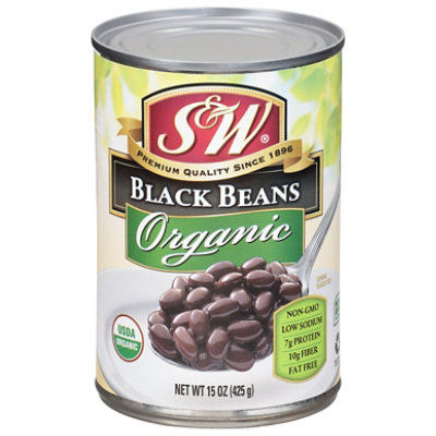 S&W Organic Beans Black - 15 Oz - Image 2