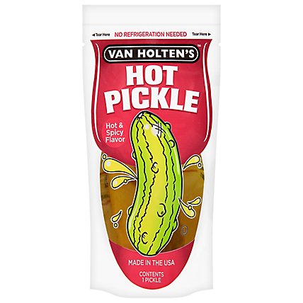 Van Holtens Hot & Spicy Flavor Pickle - Each - Image 1