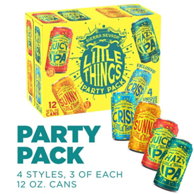 Sierra Nevada Little Things Party Pack Craft Beer In Can - 12-12 Oz - Image 1