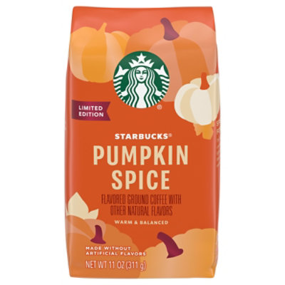 Starbucks 100% Arabica Naturally Flavored Pumpkin Spice Ground Coffee Bag - 11 Oz - Image 4