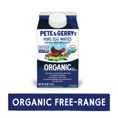 Pete and Gerrys Egg Whites Organic Liquid - 16 Oz