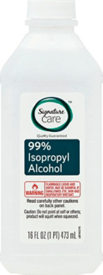 Signature Select/Care Alcohol Isopropyl 99% First Aid Antiseptic - 16 Fl. Oz. - Image 2