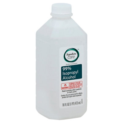 Signature Care Alcohol Isopropyl 99% First Aid Antiseptic - 16 Fl. Oz. -  Tom Thumb