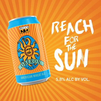 Bell's Oberon Eclipse Citrus Wheat Ale Craft Beer 5.8% ABV In Cans - 12-12 Fl. Oz. - Image 3