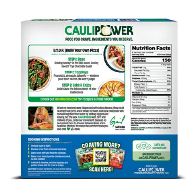 CAULIPOWER Frozen Cauliflower Pizza Crust 2 Count - 11 Oz - Image 5