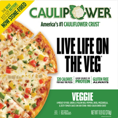 CAULIPOWER Cauliflower Crust Veggie Frozen Pizza - 10.9 Oz - Image 2