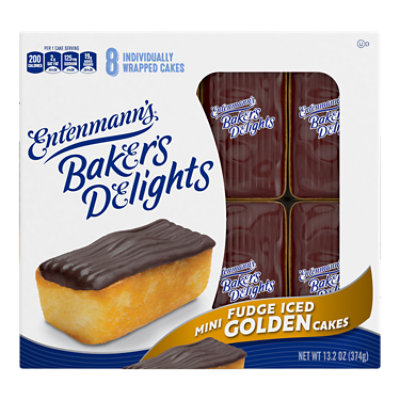 Entenmann's Minis Fudge Iced Golden Cakes - 13.2 Oz - Image 2