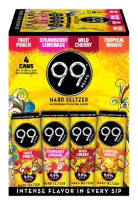 99 Hard Seltzer 12Pk Variety Unit In Cans - 12-12 Fl. Oz. - Image 1