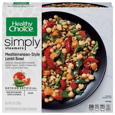 Healthy Choice Simply Steamers Meals Mediterranean-Style Lentil Bowl - 9 Oz - Image 1