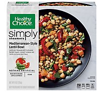 Healthy Choice Simply Steamers Meals Mediterranean-Style Lentil Bowl - 9 Oz