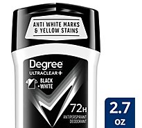 Degree MOTIONSENSE Anti-Perspirant Men 48H Ultraclear Black + White - 2.7 Oz