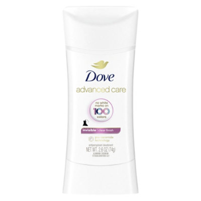 Dove Advanced Care Antiperspirant Deodorant Stick 48h Invisible Clear Finish