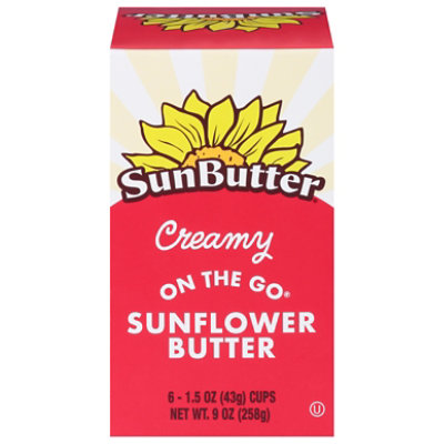 SunButter Sunflower Butter On The Go Single Cups Creamy - 6-1.5 Oz - Image 2