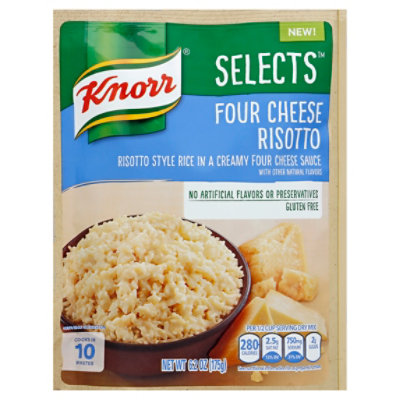 Knorr Selects Risotto Four Cheese Pouch - 6.2 Oz