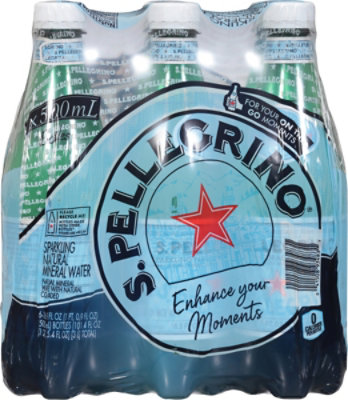 S. PELLEGRINO Sparkling Natural Mineral Water - 6-16.9 Fl. Oz. - Image 6