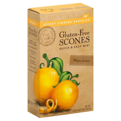 Sticky Fingers Scones Quick & Easy Mix Gluten-Free Meyer Lemon - 14 Oz