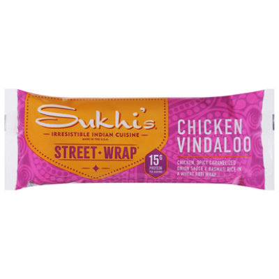 Sukhi's Indian Chicken Vindaloo Roti Street Wrap Sandwich - 5.5 Oz - Image 1
