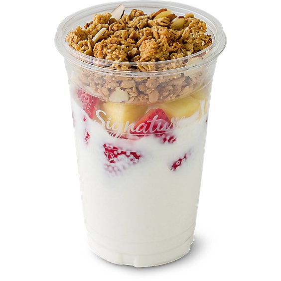 Fresh Cut Yogurt Parfait Vanilla With Strawberries And Pineapple - 12 Oz (550 Cal)