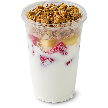 Fresh Cut Yogurt Parfait Vanilla With Strawberries And Pineapple - 12 Oz (550 Cal) - Image 1