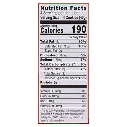 Narins Gluten Free Chocolate Chip And Oatmeal Cookies - 5.64 Oz - Image 4