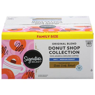 Signature SELECT Donut Shop Collection Coffee Pods Arabica Medium Roast - 80 Count - Image 4